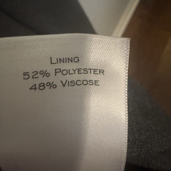 Charles Tyrwhitt Slim Fit Gray Wool Blazer Sport Coat Jacket Men’s 40S Merino - Picture 9 of 11